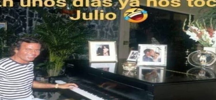 A Julio Iglesias los memes con su cara le parecen divertidos