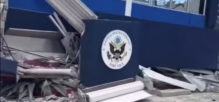 Terremoto en Vanuatu causa daños a la embajada de Estados Unidos