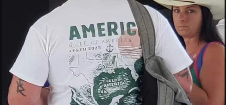 Estadounidense causa indignación en México por usar playera del “Golfo de América”