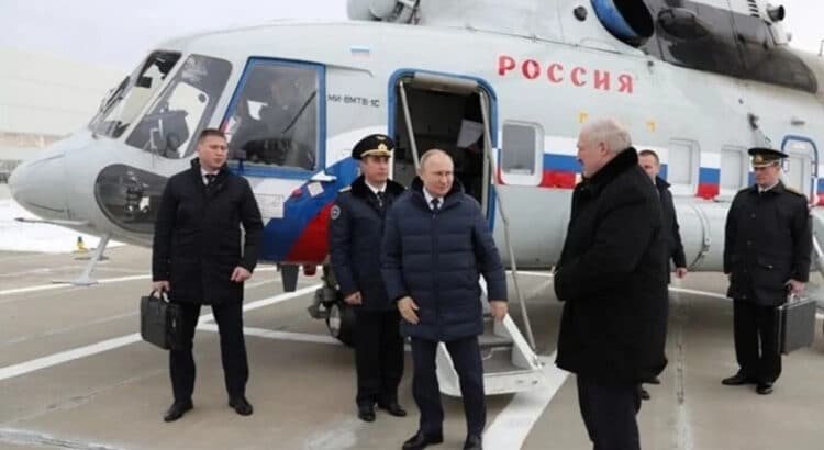 Helicóptero de Vladimir Putin fue atacado por drones durante su visita en Kursk