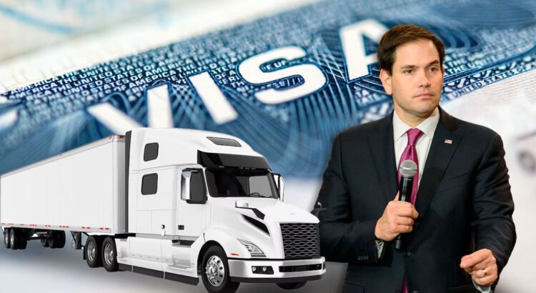 EU ‘pone freno’ a traileros: Marco Rubio anuncia la suspensión de emisión de visas para camiones