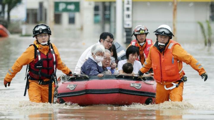 Japón se enfrenta a precipitaciones récord: más de 1.000 evacuados