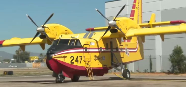 Los Ángeles recibe dos SuperScoopers para combatir incendios forestales